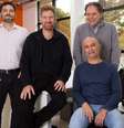 Os cofundadores da Mendelics: André Valim, David Schlesinger, Fernando Kok e João Paulo Kitajima  Foto: Divulgação