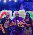 Nattanzinho, Belo, Anderson Leonardo, do Molejo, e Ludmilla   Foto: Divulgação