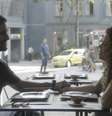 Rômulo Estrela e Clara Buarque em 'Travessia'  Foto: Globo/Divulgação