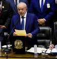 Lula no Congresso no dia da posse, em 1º de janeiro; presidente terá grande teste no Legislativo nesta semana  Foto: Reuters / BBC News Brasil