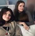 Sophie e Megan Walker no hospital  Foto: Rebeca Walker via SWSN