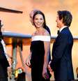 O príncipe e a princesa de Gales ao lado de Tom Cruise na pré-estreia de 'Top Gun: Maverick', em Londres  Foto: Reuters