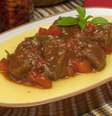 Polenta mole com molho de carne  Foto: Guia da Cozinha