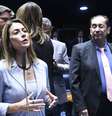 Plenário do Senado Federal durante terceira reunião preparatória destinada à eleição e posse dos 1º e 2º vice-presidentes; 1º, 2º, 3º e 4º secretários; e 1º, 2º, 3º e 4º suplentes de secretário da Mesa do Senado Federal. Os membros da Mesa são os mesmos que integram a Comissão Diretora, a quem cabe a direção do Senado. A votação para os demais membros da Mesa também é secreta, por maioria de votos, presente a maioria dos senadores. Em pronunciamento, à bancada, senadora Soraya Thronicke (União  Foto: Gerando Magela/Agência Senado 12/02/2023 / Estadão
