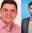 À esquerda, o prefeito Erivelton Teixeira Neves e, à direita, o vereador Lindomar da Silva Nascimento  Foto: Reprodução/Redes sociais
