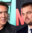À esquerda, Nicolas Cage; à direita, Leonardo DiCaprio.  Foto: Adoro Cinema