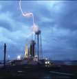 Raio atinge plataforma de lançamento da SpaceX  Foto: Reprodução/Twitter