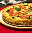 Quiche low carb, sem farinha, com grão de bico e recheio "pizzaiolo"  Foto: Bake and Cake Gourmet