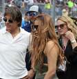 Shakira e Tom Cruise no GP de Fórmula 1  Foto: Jeff Robinson/Icon Sportswire via Getty Images
