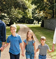 William, Kate e filhos  Foto: Reprodução/Instagram/@princeandprincessofwales