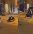 Homem usou cobra para agredir outro pedestre no Canadá  Foto: Reprodução/Twitter/@videograb