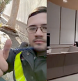 Motoboy grava vídeo em calçada e viraliza nas redes sociais  Foto: Reprodução/TikTok