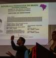 Secretária Nacional de Promoção e Defesa dos Direitos das Pessoas LGBTQIA+, Symmy Larrat, ao anunciar a nova carteira de identidade  Foto: Fabio Rodrigues-Pozzebom/Agência Brasil