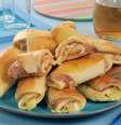 Enroladinho de queijo e presunto na airfryer  Foto: Guia da Cozinha