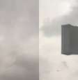 Sofá viralizou após aparecer voando no céu da Turquia.  Foto: Reprodução de vídeo/Twitter/@OnrKlmz / Estadão