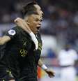 Kylian Mbappe, do PSG, comemora gol marcado contra Auxerre pelo Campeonato Francês neste domingo, 21.  Foto: Stephanie Lecocq / Reuters