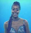 Maju Coutinho agitou a web ao surgir de sereia no 'Fantástico'.  Foto: Reprodução, TV Globo / Purepeople