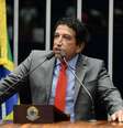 Senador Magno Malta (PL-ES) criticou a repercussão do caso de racismo contra Vini Jr na Espanha, afirmando que a mídia quer "revitimizar" o jogador  Foto: Jefferson Rudy/Agência Senado / Estadão