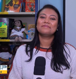 Indianara Campos terminou a transmissão enxugando as lágrimas  Foto: Reprodução/Globoplay