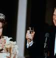A rainha Elizabeth 2ª e Ronald Reagan durante um banquete em San Francisco em 1983  Foto: Getty Images / BBC News Brasil