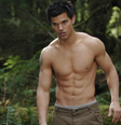 Taylor Lautner como Jacob Black na saga Crepúsculo.  Foto: Adoro Cinema