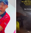 No começo da abordagem, o suposto policial chama o evento de rap de "festa de maconheiro”  Foto: Reprodução/Instagram