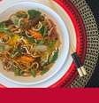Yakisoba, de legumes, fácil e dá para aproveitar vários legumes da geladeira  Foto: Bake and Cake Gourmet