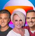 O 'Domingão' de Luciano Huck, o 'Mais Você' de Ana Maria Braga e o 'BBB' apresentado por Tadeu Schmidt estão entre os maiores faturamentos da TV Globo  Foto: Fotomontagem: Blog Sala de TV