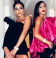 Marina Morena com sua agenciada e 'irmã de alma' Anitta: festa nas dunas com a presença de amigos famosos  Foto: Reprodução