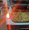 Droga estava armazenada no porta malas do carro  Foto: Divulgação/Polícia Federal