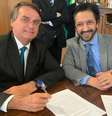 Jair Bolsonaro e Ricardo Nunes assinaram acordo nesta quinta-feira, 17  Foto: Prefeitura de São Paulo/Divulgação - 17/03/2022 / Estadão