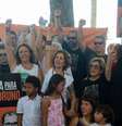 Ato homenageia Dom e Bruno um ano após suas mortes  Foto: Tomaz Silva/Agência Brasil