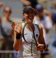 Bia Haddad Maia comemora classificação para semifinal de Roland Garros   Foto: Clodagh Kilcoyne / Reuters