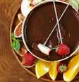Fondue de chocolate com frutas  Foto: Guia da Cozinha