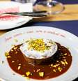 Tortino de chocolate com um recheio cremoso de pistache do restaurante Enosteria Vino e Cucina  Foto: Divulgação
