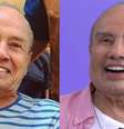 Stenio Garcia antes e depois da harmonização facial  Foto: ESQ: Reprodução/Instagram: @oficialsteniogarcia / DIR: Reprodução/SBT / Estadão