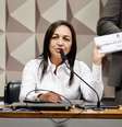 À coluna, a senadora Eliziane Gama (PSD-MA) falou sobre investigações sobre militares e empresas redes sociais  Foto: Poder360