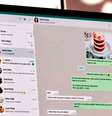 O WhatsApp também pode ser usado através do computador.  Foto: Captura do site mundoconectado.com.br Divulgação/WhatsApp / Flipar