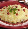 Risoto de queijo com bacon  Foto: Guia da Cozinha
