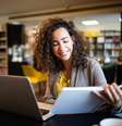 Estudante na biblioteca   Foto: Foto:Istock