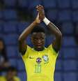 Vini Jr. fez o quarto gol do Brasil durante a partida   Foto: REUTERS/Albert Gea