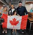 Família mentorada pela Cebrusa embarcando para o Canadá   Foto: Divulgação