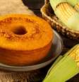 Imagem mostra bolo de bagaço de milho.  Foto: Guia da Cozinha