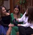 Maria Beltrão se assustou com o resultado do teste que fez ao vivo  Foto: Reprodução/TV Globo