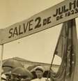 Imagem mostra cartaz, em comemoração à Independência do Brasil na Bahia", com a frase "Salve 2 de julho de 1823".  Foto: Imagem: Reprodução / Alma Preta