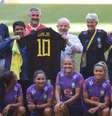 Lula e Ana Moser se despedem de seleção antes da Copa Feminina  Foto: Valter Campanato/Agência Brasil