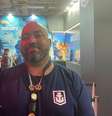 Gustavo Costa, produtora da comunidade de World of Warships, explica parceria entre o game de guerra e o Marinheiro Popeye  Foto: Terra Game On / Pablo Raphael