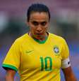 Rainha Marta será mais uma vez a camisa 10 da Seleção. Mas a titularidade ainda é incógnita – Daniela Porcelli/CBF  Foto: Jogada10