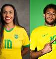 Principais nomes das seleções feminina e masculina do Brasil, Marta tem salário 125 menor do que Neymar  Foto: Thaís Magalhães/CBF e Divulgação/Fifa / Estadão