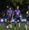 Primeiro treino da Seleção Feminina em Gold Coast.  Foto: CBF/Thaís Magalhães